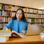 Student learning how to write a research proposal
