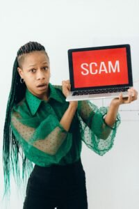 Student learning how to identify scholarship scams and red flags