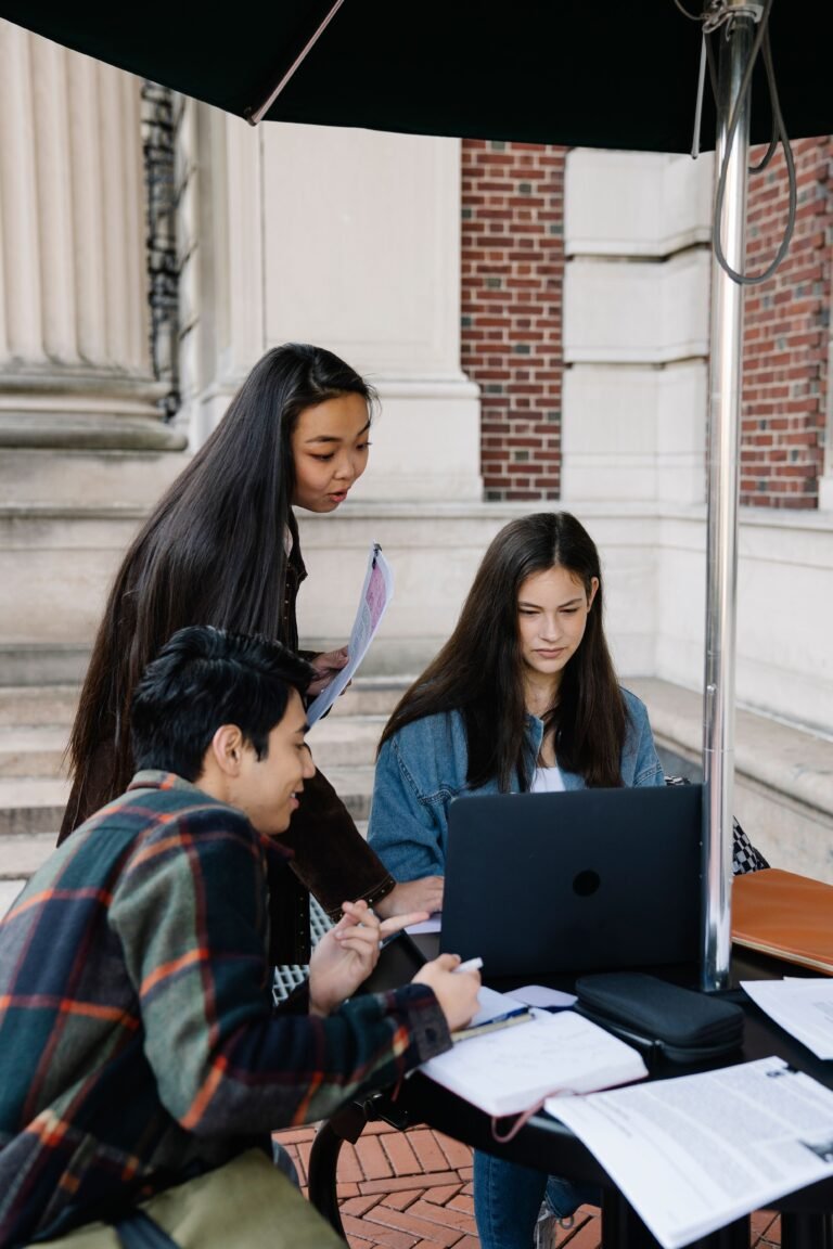 Students building a strong scholarship application profile